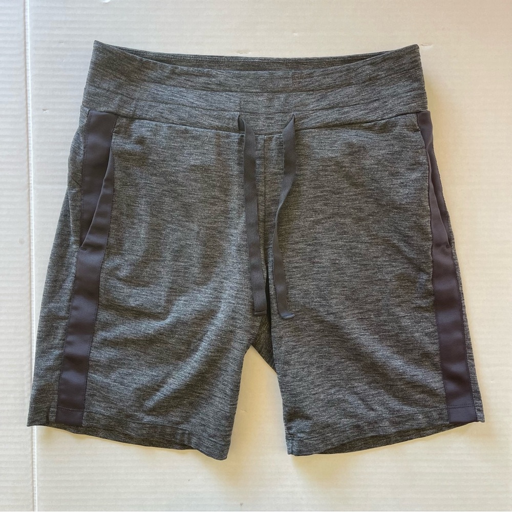 ATHLETA Gray Athletic Shorts with Black Accents Women Size M